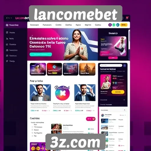 Análise da interface do usuário do site lancomebet